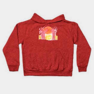 global warming heat wave Kids Hoodie